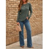 image:imageAUTOMET Womens Long Sleeve Tops Fall Fashion Casual TunicGreen