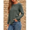 image:imageAUTOMET Womens Long Sleeve Tops Fall Fashion Casual TunicGreen