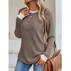 image:imageAUTOMET Womens Long Sleeve Tops Fall Fashion Casual TunicKhaki 02