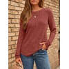 image:imageAUTOMET Womens Long Sleeve Tops Fall Fashion Casual TunicMaple