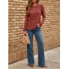 image:imageAUTOMET Womens Long Sleeve Tops Fall Fashion Casual TunicMaple