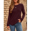 image:imageAUTOMET Womens Long Sleeve Tops Fall Fashion Casual TunicMaroon