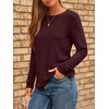 image:imageAUTOMET Womens Long Sleeve Tops Fall Fashion Casual TunicMaroon