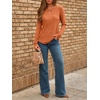 image:imageAUTOMET Womens Long Sleeve Tops Fall Fashion Casual TunicOrange