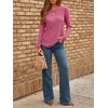 image:imageAUTOMET Womens Long Sleeve Tops Fall Fashion Casual TunicRose