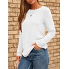 image:imageAUTOMET Womens Long Sleeve Tops Fall Fashion Casual TunicWhite