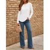 image:imageAUTOMET Womens Long Sleeve Tops Fall Fashion Casual TunicWhite