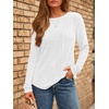 image:imageAUTOMET Womens Long Sleeve Tops Fall Fashion Casual TunicWhite