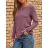 image:imageAUTOMET Womens Long Sleeve Tops Fall Fashion Casual TunicWine