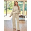 image:imageAUTOMET Womens Mock Neck 2 Piece Lounge Sweat Sets Matching Fall FashionApricot