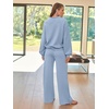 image:imageAUTOMET Womens Mock Neck 2 Piece Lounge Sweat Sets Matching Fall FashionLightblue