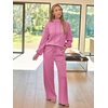 image:imageAUTOMET Womens Mock Neck 2 Piece Lounge Sweat Sets Matching Fall FashionPink