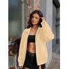 image:imageAUTOMET Womens Oversized Faux Leather Jacket for Fall and WinterKhaki