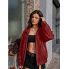 image:imageAUTOMET Womens Oversized Faux Leather Jacket for Fall and WinterRed