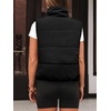 image:imageAUTOMET Womens Puffer Vest Cropped Lightweight Fall Winter OuterwearBlack