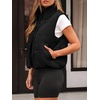 image:imageAUTOMET Womens Puffer Vest Cropped Lightweight Fall Winter OuterwearBlack