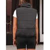 image:imageAUTOMET Womens Puffer Vest Cropped Lightweight Fall Winter OuterwearDarkgrey