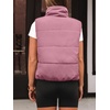 image:imageAUTOMET Womens Puffer Vest Cropped Lightweight Fall Winter OuterwearDarkpink