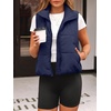 image:imageAUTOMET Womens Puffer Vest Cropped Lightweight Fall Winter OuterwearNavy