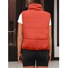 image:imageAUTOMET Womens Puffer Vest Cropped Lightweight Fall Winter OuterwearOrange