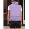 image:imageAUTOMET Womens Puffer Vest Cropped Lightweight Fall Winter OuterwearPurple