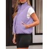 image:imageAUTOMET Womens Puffer Vest Cropped Lightweight Fall Winter OuterwearPurple