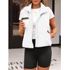 image:imageAUTOMET Womens Puffer Vest Cropped Lightweight Fall Winter OuterwearWhite