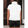 image:imageAUTOMET Womens Puffer Vest Cropped Lightweight Fall Winter OuterwearWhite
