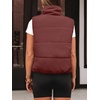 image:imageAUTOMET Womens Puffer Vest Cropped Lightweight Fall Winter OuterwearWine Red
