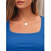 image:imageAUTOMET Womens Square Neck Ribbed Long Sleeve Slim Fit Tops FallRoyalblue