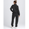 image:imageAUTOMET Womens Sweatsuits 2 Piece Outfits Lounge SetsBlack Polka Dot