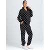 image:imageAUTOMET Womens Sweatsuits 2 Piece Outfits Lounge SetsBlack Polka Dot