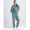 image:imageAUTOMET Womens Sweatsuits 2 Piece Outfits Lounge SetsBluegreen