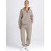image:imageAUTOMET Womens Sweatsuits 2 Piece Outfits Lounge SetsCoffeegrey