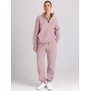 image:imageAUTOMET Womens Sweatsuits 2 Piece Outfits Lounge SetsDarkpink