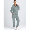 image:imageAUTOMET Womens Sweatsuits 2 Piece Outfits Lounge SetsGreygreen