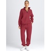 image:imageAUTOMET Womens Sweatsuits 2 Piece Outfits Lounge SetsRed