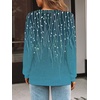 image:imageAUTOMET Womens V Neck Long Sleeve Shirts Fall Tops 2026 Lightweight SweaterBohoflowerteal