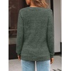image:imageAUTOMET Womens V Neck Long Sleeve Shirts Fall Tops 2026 Lightweight SweaterGreen
