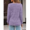 image:imageAUTOMET Womens V Neck Long Sleeve Shirts Fall Tops 2026 Lightweight SweaterPurple