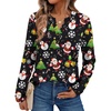 image:imageAUTOMET Womens Long Sleeve Shirts 2026 Fall Outfits Dressy Casual TopsBlack Christmas Print