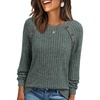 image:imageAUTOMET Womens Long Sleeve Shirts Fall Sweaters Business Casual Tops BlouseGreen