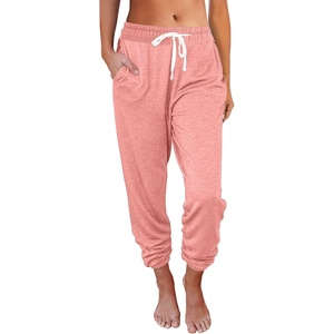 image:imageAUTOMET Womens High Waisted Lounge Sweatpants Jogger Pants with PocketsPink