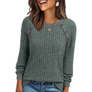 image:imageAUTOMET Womens Long Sleeve Shirts Fall Sweaters Business Casual Tops BlouseGreen