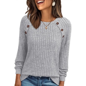image:imageAUTOMET Womens Long Sleeve Shirts Fall Sweaters Business Casual Tops BlouseGrey