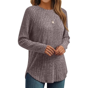 image:imageAUTOMET Womens Long Sleeve Tops Fall Fashion Casual TunicCoffee