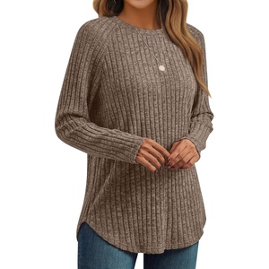 image:imageAUTOMET Womens Long Sleeve Tops Fall Fashion Casual TunicDark Khaki