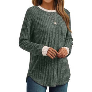 image:imageAUTOMET Womens Long Sleeve Tops Fall Fashion Casual TunicGreen 02