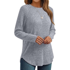 image:imageAUTOMET Womens Long Sleeve Tops Fall Fashion Casual TunicGrey