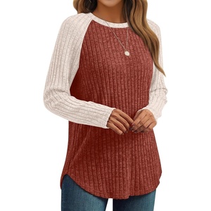 image:imageAUTOMET Womens Long Sleeve Tops Fall Fashion Casual TunicMaple 03
